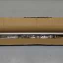 Lwiiom Double Curtain Rods with Aluminum End Cap and Full Surround Brackets,1"Front and 5/8" Back Rod,Adjustable between 36 to 72 Inches (3-6 Feet), Brushed Nickel Double Window Drapery Rod