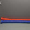 2 Pcs Pool Noodles Floating 1.6 x 40 Inches Small Pool Noodles Foam Tube Hollow Floating Training Device Swimming Craft Projects Padding Bumper (Blue and Red)