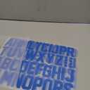 18 Sheets 216 Pieces 8 Inch Iron On Numbers T-Shirt 2 Inch Iron On Letters Patches Kit, 0 to 11 Iron-on Numbers A to Z Heat Transfer Letters for Jersey Football Baseball T-Shirts Team Name (Blue)