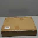 Foot Stool Ottoman Foot Rest Under Desk,Small Stool for Living Room, Bedroom and Kitchen (Brown Legs - Beige Stool Surface)