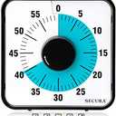Secura 60-Minute Visual Countdown Timer, 7.5-Inch Oversize Classroom Visual Timer for Kids and Adults, Durable Mechanical Kitchen Timer Clock with Magnetic Backing (Blue)