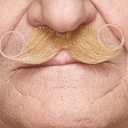 Mustaches Self Adhesive Fake Mustache Mix, Novelty, False Facial Hair Value Pack (6pcs.) (Ginger)