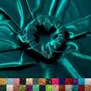 Ice Fabrics Stretch Velvet Fabric by The Yard - 60" Wide Soft Stretchy Fabric for Sewing Clothes, Apparel, Costume, Crafts - 90% Polyester 10% Spandex - Teal - 2 Yards