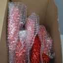 6 Pcs Large Heart Ornaments for Valentines 10'' 3D Glitter Heart Hanging Ornament for Tree Wreath Door Home Window Valentine's Day Wedding Holiday Decor(Red and Pink,Glitter Particles)