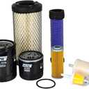 XYZIL Filter Kit LVA21035 Compatible with John Deere 1023E 1026R Compact Utility Tractor 1023E SN -117913 1026R SN -202258 Oil Hydraulic Air Inline Fuel M113621 M806418 LVA16054 AM116304 MIU804763