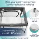 Hiccapop Playard Mattress Pad (38"x26"x1.25"), Playpen Pad, Portable Crib Mattress with Carry Bag, 1.25" Thick