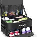 Golf Trunk Organizer with Shoe Storage, Golf Gifts for Men,2-Pair Capacity, Waterproof Car Trunk Locker Storage Box for Golf Gear and Accessories,Golfer Gifts