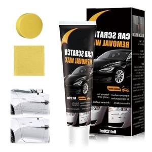 Scratch Remover for Vehicles, 2025 New Car Remover for Deep Scratches, Car Polishing Wax Scratch Remover for Vehicles, Cars Paint Scratches Repair Kit with Wipe and Sponge (1)