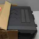 Diandian 2U Rack Case Shallow 16" Depth, 19" Rackmount Flight Case, Watertight Dust-Proof, Shock Mount for Amplifier, Pro Audio, DJ Mixer, Effects with Microphone Compartments