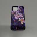 Case Compatible with iPhone 12 Pro Max Case,Hybrid 2 Layer PC Hard Shell + Silicone Protective Case, Retro Flower Scratch-Resistant Shockproof Cover for iPhone 12 Pro Max