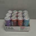 ZOA Zero Sugar Energy Drinks with Electrolytes, Vitamin C, Amino Acids, B-Vitamins, Made with Green Tea Caffeine, Sugar-Free Variety Pack- Four Flavors, 12 Fl Oz Cans (12-Pack) (EXP 09/08/26)