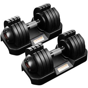 ALTLER 52LBS Single Adjustable Dumbbells Set Premium Rubber Coated Dumbbell Set with Secure Locking Mechanism for Safe & Customizable Strength Training