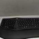 Nulea Wireless Ergonomic Keyboard, Split Keyboard with Cushioned Wrist Rest, Bluetooth and USB Connectivity, USB-C Rechargeable, Compatible with Windows Mac(Black)