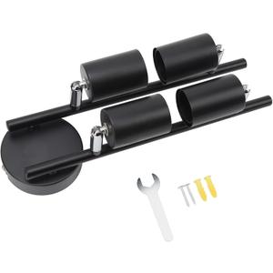 EVGATSAUTO Tracking Lights Ceiling LED 4 Light Lighting Used for Bedroom Hotel Fixtures 60W Metal Material Adjustable Angle Foldable Matte Black