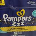 Pampers ZZZ Overnight Diapers, Size 5 (27+ lbs), 88 Count, Nighttime Protection Disposable Baby Diaper, Night Time Leak and Skin Protection