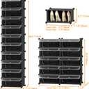 HOMIDEC Shoe Storage, 10-Tier Shoe Rack Organizer for Closet 20 Pair Narrow Shoes Shelf Cabinet for Entryway, Bedroom and Hallway