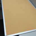 Board2by Large Cork Board Bulletin Board 48 x 36, Silver Aluminium Framed 4x3 Corkboard, Office Board for Wall Cork, Wall Mounted Notice Pin Board with 15 Push Pins for School, Home & Office