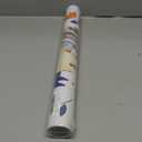 Mangoloo White Floral Wallpaper Peel and Stick Cute Blue Animal Cat Wallpaper for Nursery Kids Bedroom Playroom Wall Self Adhesive Removable Wallpaper White Cat Stick on Wallpaper Mural 17.5x102 in