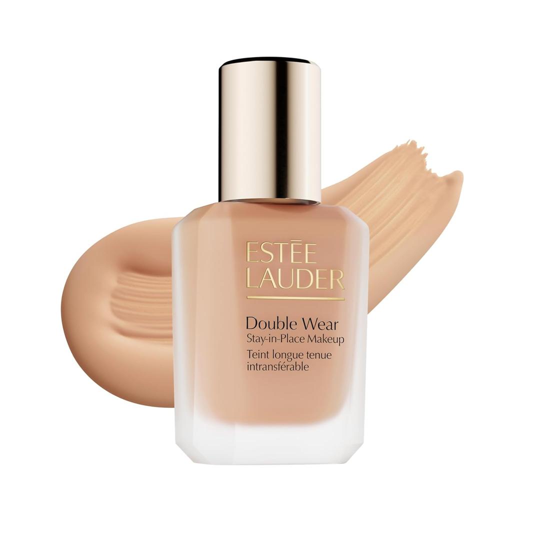 Este Lauder Double Wear Stay-in-Place Foundation Makeup | Long-Wear Matte Foundation, 1 Fl Oz (2W1 Dawn - Light-medium with warm peach undertones)