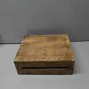 Wedding Card Box with Lock and Card Slit 12"X10"X4.5"- Distressed Finish Gift Card Box Wishing Well Card Box for Weddings, Receptions, Birthdays, Graduations, Baby Showers, Honeymoon Funds (Burnt)