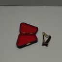 Wooden Miniature Harp with Case Mini Musical Instrument Harp Replica Collectible Figurines Dollhouse Accessories Model Home Decoration Display Ornament (3.54"x1.97"x0.91")