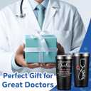 Doctor Gifts for Men - Doctor Appreciation Gift - Doctors Day, Graduation Gifts for Doctors, Physician, Dr - 20oz Insulated Tumbler (Black)