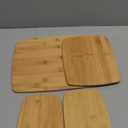 FARBERWARE 4-Piece Reversible Bamboo Cutting Board and Charcuterie Set, Assorted Sizes, Durable Wood Serving Boards for Cheese, Meats, and Prep