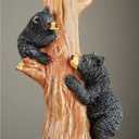 Collections Etc Rustic Climbing Bear Family Northwoods Lamp,14 3/4" H