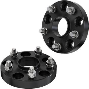 25mm (1 Inch) Black Hubcentric Wheel Spacers 5x114.3 Compatible For lexus ES300 350, GS300 350 430,IS250 300 350,LS400 430 460,RC300 350, Camry Highlander Tacoma, tC xB (2pcs 60.1mm M12x1.5)