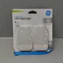 GE LED Night Light, Plug-in, Dusk to Dawn Sensor, Warm White, Ambient Lighting, Ideal Kids Adults Nightlight for Bedroom, Bathroom, Nursery, Hallway, Kitchen, 30966, 2 Pack