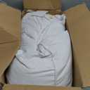 Three Geese Pack of 2 White Goose Feather and Polyester Bed Pillows King Size- Soft 600 Thread Count 100% Cotton, Medium Firm,Soft Support,White Solid