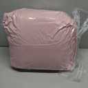 Litanika Grayish Pink Queen Comforter Set, 3 Pieces Ruffle Farmhouse Aesthetic Bedding Comforter Set, All Season Soft Lightweight Fluffy Microfiber Bed Set(90x90In Comforter, 2 Pillowcases)