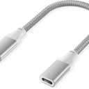 Basesailor Short USB Type C Extension Cable 0.66FT/0.2M for iPhone 17 Air,USB C 3.1 3.2 Gen2 10Gbps Male to Female Extension Cord for iPhone 16 15 Pro Max,Charging Cable for iPad Air 4 5 Mini 6 7