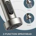 FORIOUS Kitchen Faucets,  
Brushed Nickel Pull Down Single Handle Kitchen Faucet with Accessories