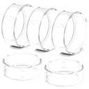 Hexasider 3 Pack Ring Cover Compatible with Oura Ring Gen 4/Oura Ring Gen 3 Horizon/Heritage, Abrasion-Resistant TPU Case for Oura Ring Protector Accessories for Oura Size 8