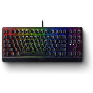 Razer BlackWidow V3 TKL Mechanical Gaming Keyboard: Yellow Mechanical Switches Linear & Silent - Chroma RGB - Compact Form Factor - Programmable Macros Snap Tap