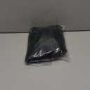 Women's Button Down Casual Shirts Cotton Short Sleeve Blouses Solid Summer Tops with Pocket (Large, Black)