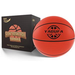 Yadufa Silent Basketball Size 7 (29.5") 600G Real Basketball Feel 2025 Material Upgrade New Indoor Foam Silent Training Ball High Bounce for Quiet Dribbling and Indoor Training