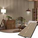 BUBOS Acoustic Wood Wall Panels,2 Pack 47.2” x 12.8” Soundproof Wall Panels,Wood Slat Acoustic Panels for Wall Decor,3D Wood Slat Wall Panels,Natural Oak