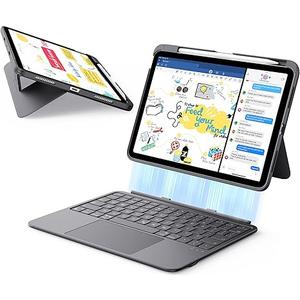 ESR for iPad (A16) 11th/10th Gen Flex Keyboard Case, Ultra-Light Magnetic Detachable Keyboard for iPad 10.9" with Writing/Viewing Modes, Larger Precision Trackpad, Dark Gray