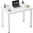 Need Small Desk, 31.5 inch Sturdy Writing Desk for Small Spaces, Computer Desk Teens Desk Study Table Laptop Desk Home Ofice Desk, White