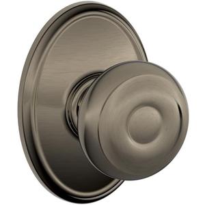 SCHLAGE F10GEO620WKF Wakefield Collection Georgian Passage Knob, Antique Pewter