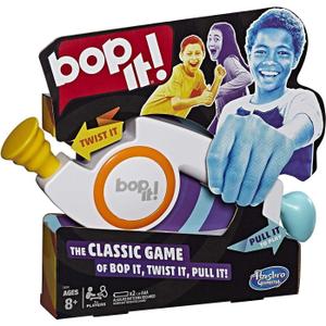 Hasbro Gaming Bop It! Electronic Game for Kids Ages 8 and up, Kids Games for 1 or More Players, Board Games for Kids, Kids Gifts, 1 Pack