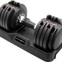 CAP Barbell ADJUSTABELL Adjustable Round Dumbbell Weights - Singles & Pairs | 55 lb | Multiple Handle Options