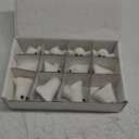 12 PCS Halloween Ghost Candles Spooky Candles White Floating Candles Halloween Decorative Tabletop Candle White Dripless Wax Burning Candle for Holidays Party