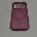 TOCOL for 17 Pro Case, Full Camera Protection, Built-in Magnetic Ring, Compatible with Magsafe Charger, Drop Protection, Translucent Matte Phone Case for 17 Pro 6.3 inch (Plum)