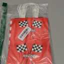 Gersoniel 16 Pcs Race Car Party Favor Bags Car Racing in Speed Birthday Party Supplies Goodie Gift Treat Bags with Handles for Checkered Flag Racing Track Race Theme Two Fast Birthday Baby Shower