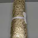 Juvale 10-Pack Gold Vinyl Placemats - Round Leaf Design Table Chargers for Fall Dining Table Settings (14.4 in Place Mat)