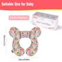 KAKIBLIN Baby Neck Pillow, Upgraded Baby Support Pillow,Baby Neck Support Pillow for Carseat, Newborn Neck Support for Car Seat,Pushchair,Travel (Flower)