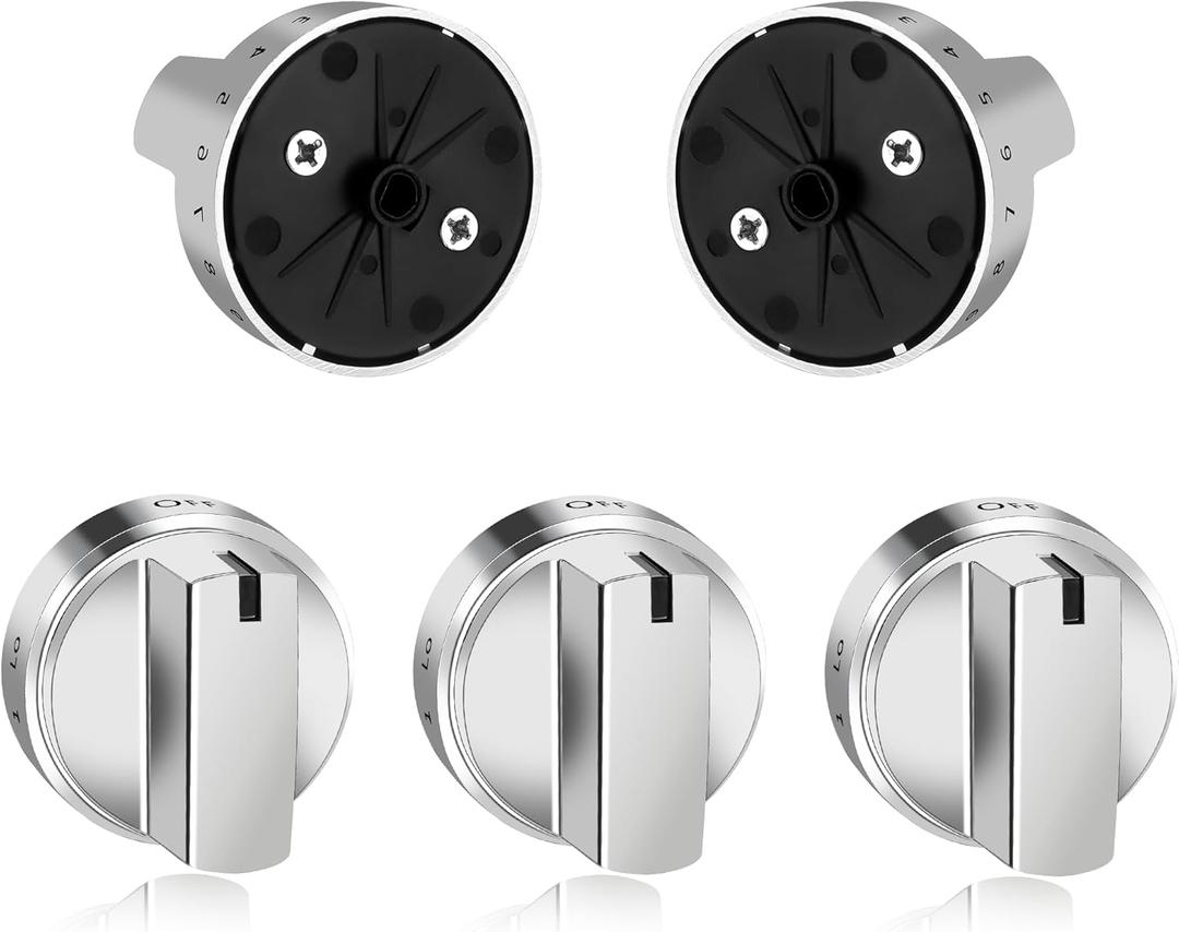 WB03X24818 Compatible for GE Stove Knobs Replacement/GE Gas Stove Knobs Replacement 5packs,PS11729081 AP5989029